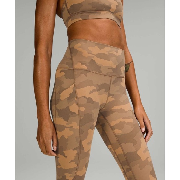 Lululemon Align High-Rise Pant with Pockets 25"  Heritage 365 Camo Beige Multi 2 - Picture 9 of 11
